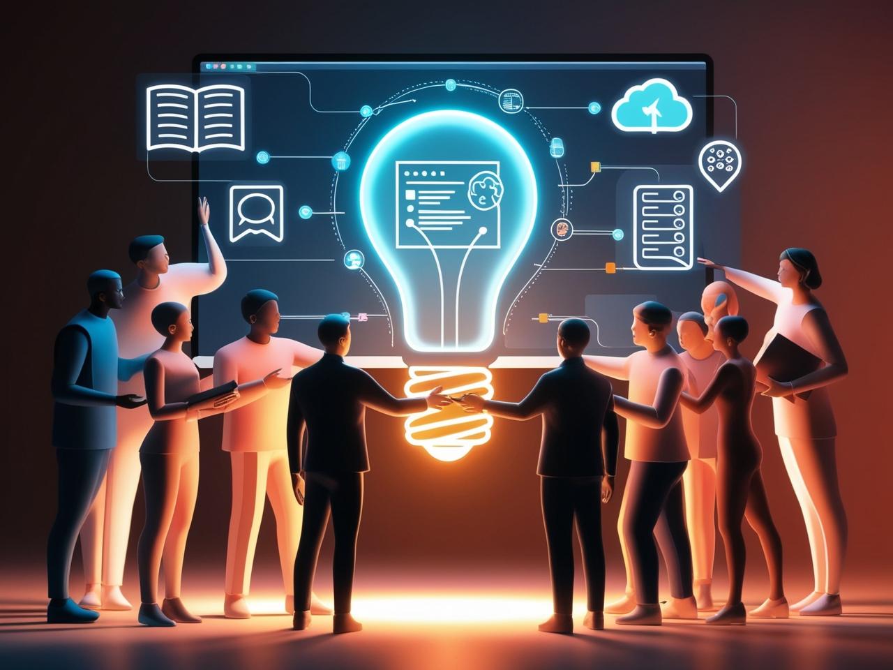 Profissional trabalhando em projeto inovador